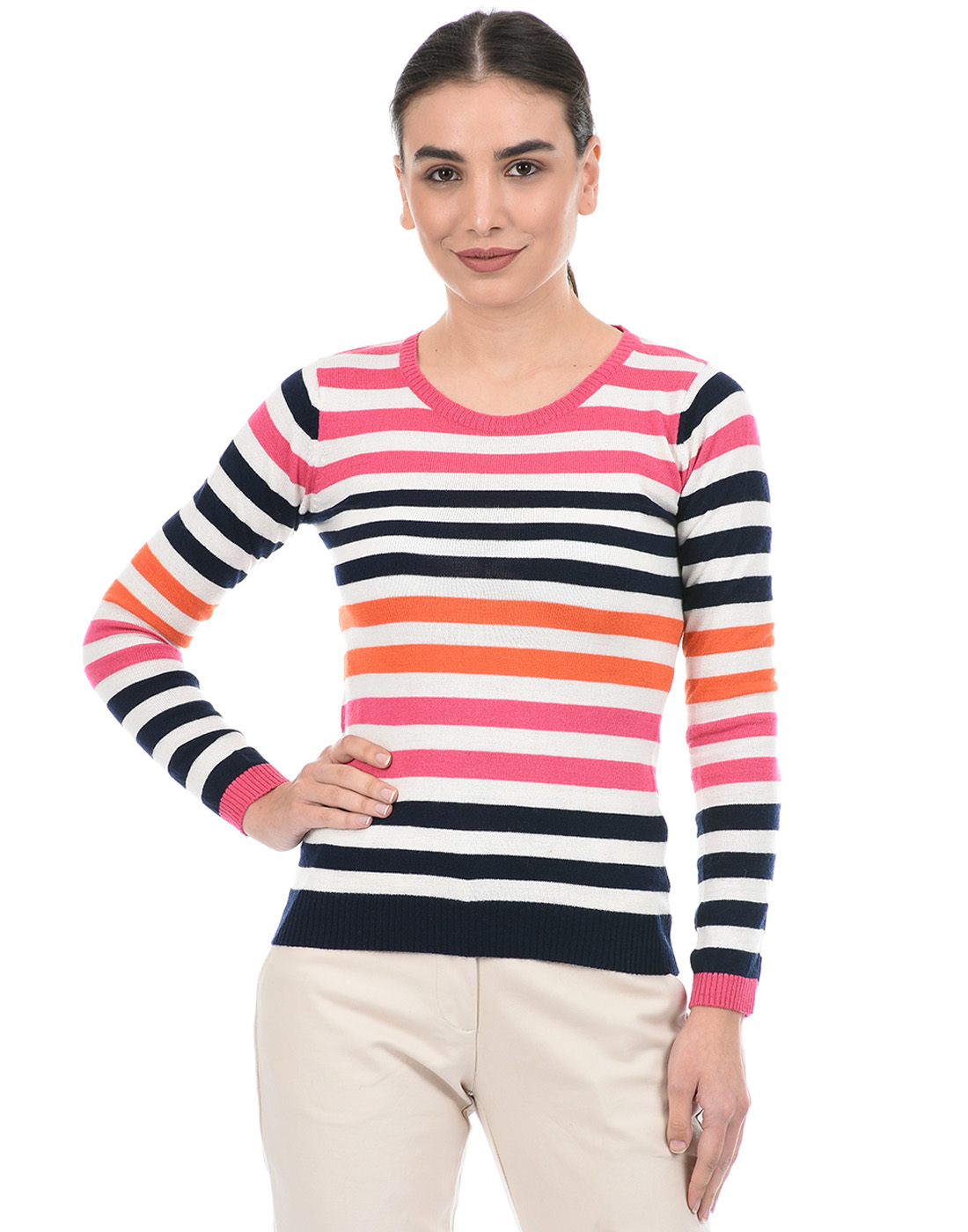 Species Women Multicolor Striped Sweater